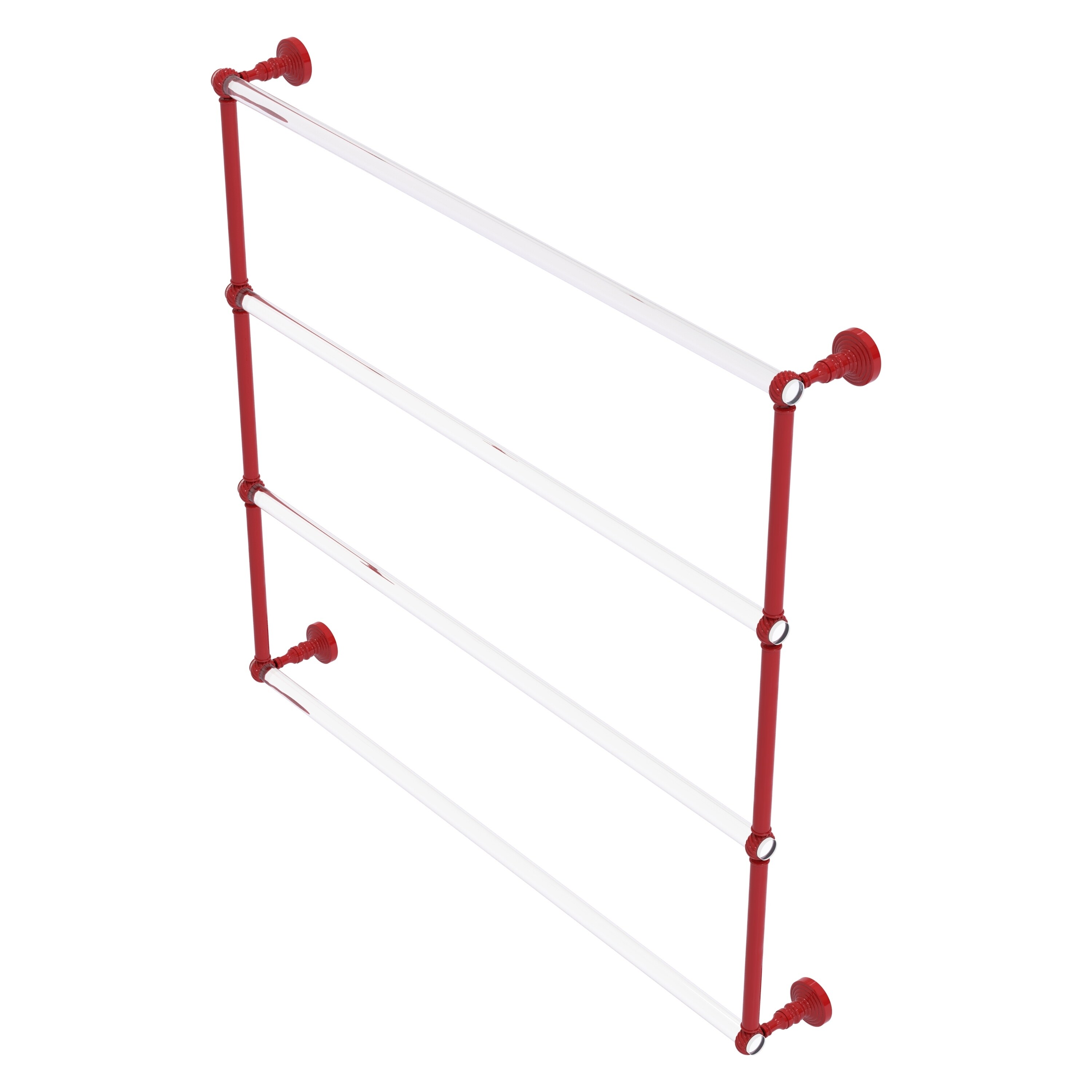 Allied Brass Pacific Grove Collection 4 Tier 24 Inch Ladder Towel Bar with Twisted Accents