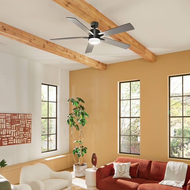 Kichler 330060 Lucian 60" 5 Blade Indoor LED Ceiling Fan with Wall