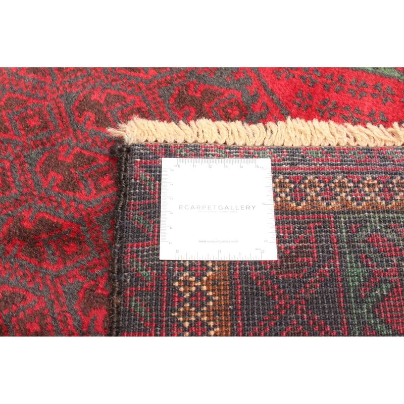 ECARPETGALLERY Hand-knotted Teimani Red Wool Rug - 2'9 x 4'4