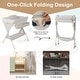 preview thumbnail 19 of 31, Gymax Baby Diaper Changing Table Folding Newborn Nursery Organizer