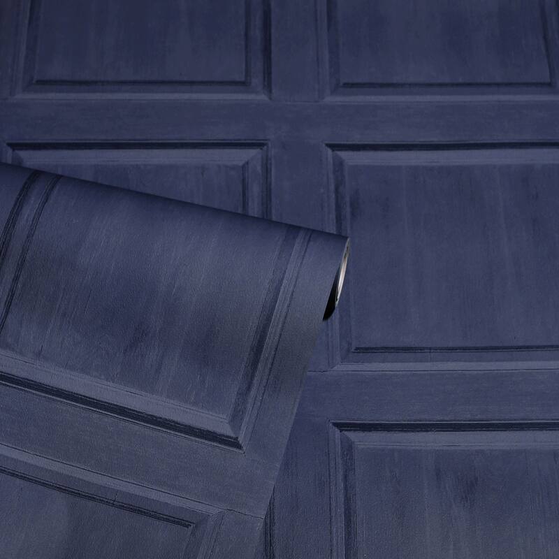 Arthouse Bellamy Navy Wooden Panel Wallpaper