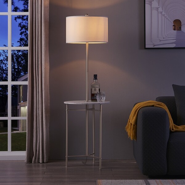 coffee table with lamp