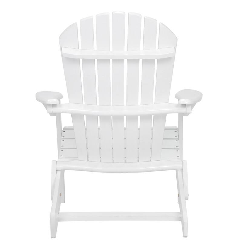 Classic Outdoor Lounge Seat For Patio, Garden Or Poolside Relaxation - 30.31in. W X36.41in.DX33.85in. H - White