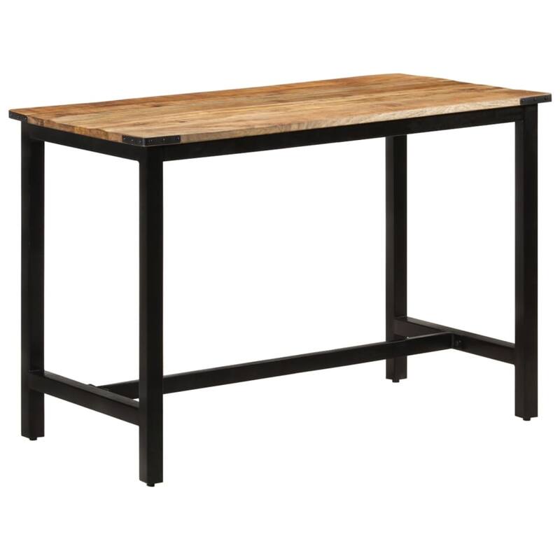 vidaXL Dining Table 43.3"x23.6"x29.9" Solid Wood Mango