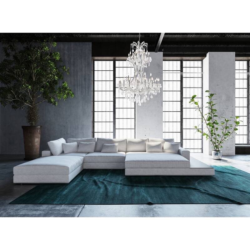 Fleur Illumination Collection Chandelier D:46in H:64in Lt:36 Chrome Finish