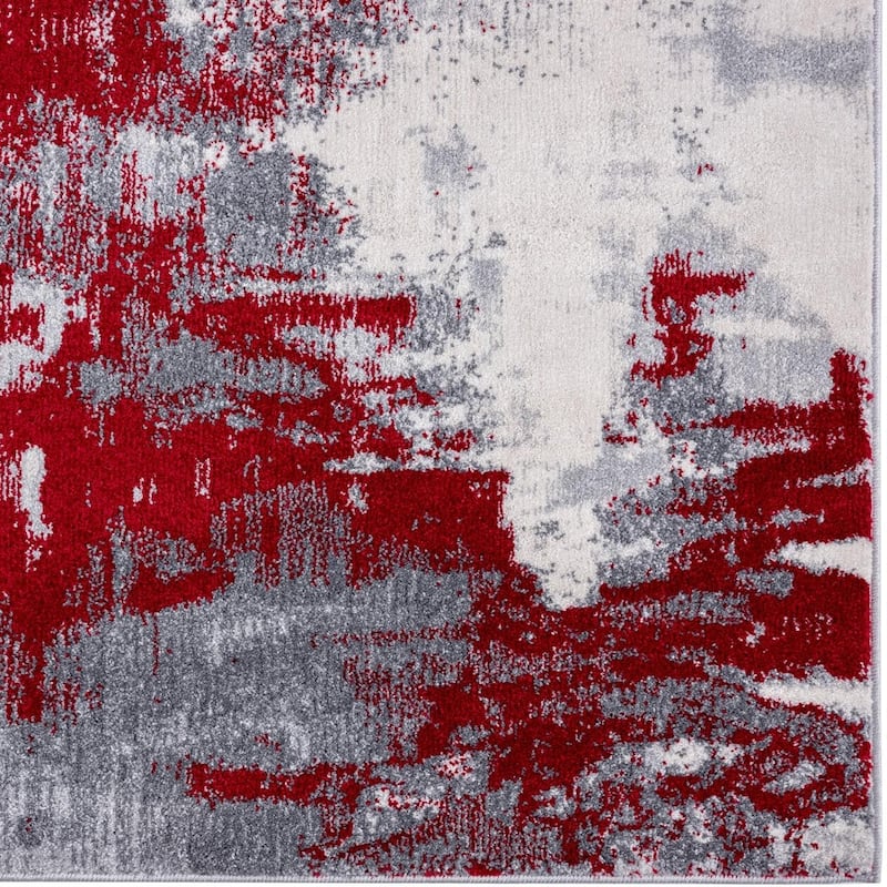 Luxe Weavers Distressed Abstract Area Rug