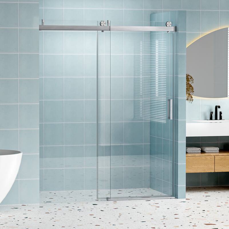 60" x 76" Single Sliding Frameless Soft-closing Shower Door - 60" x 76"