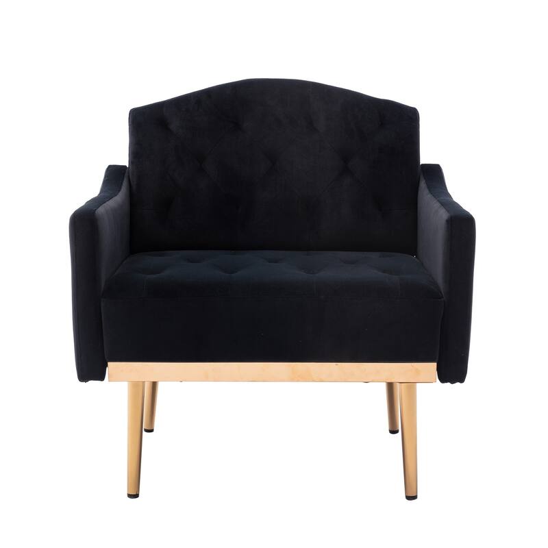 Tufted Decorative Fabric Armchair