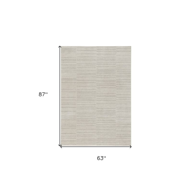 HomeRoots Abstract Scandinavian Rectangle Area Rug