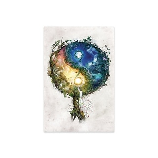 Yin Yang Tao Te Ching Print On Acrylic Glass by Barrett Biggers - Bed ...