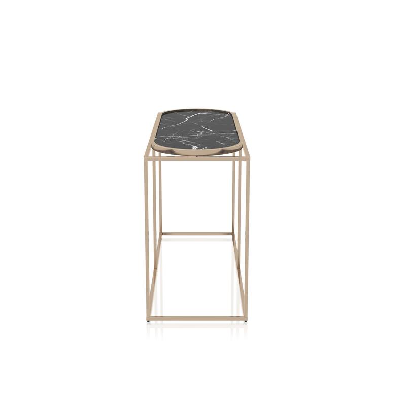 Jaide Contemporary 48-inch Steel Sofa Table by Furniture of America