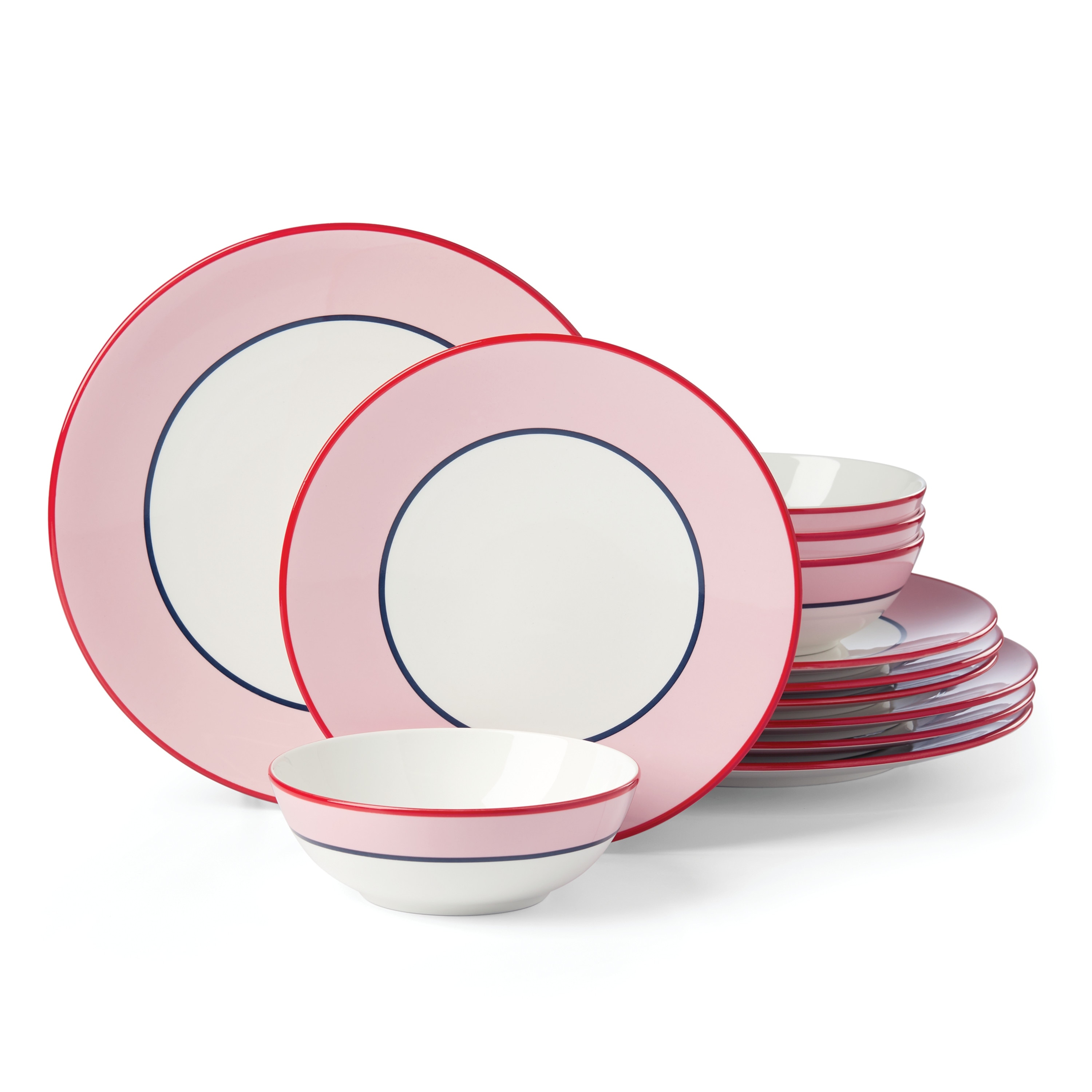 Dinnerware set sale pink