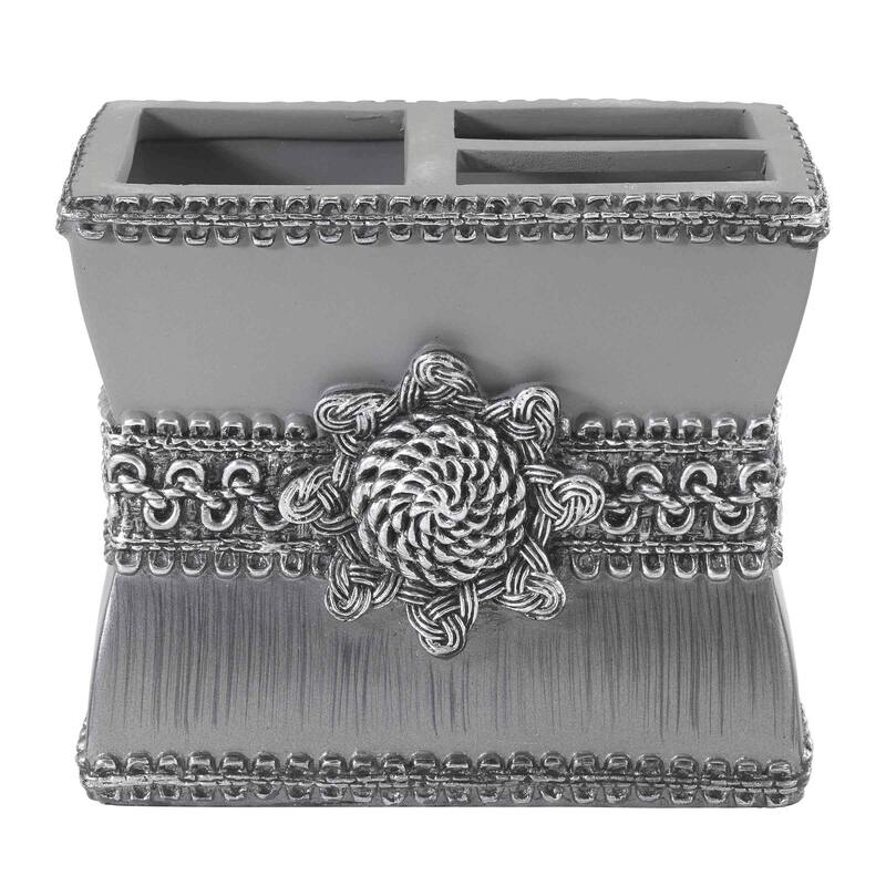 Avanti Linens Braided Medallion 4-Piece Bath Accessory Set - Bath Acc 4pc Set - TM, TB, SD, LP