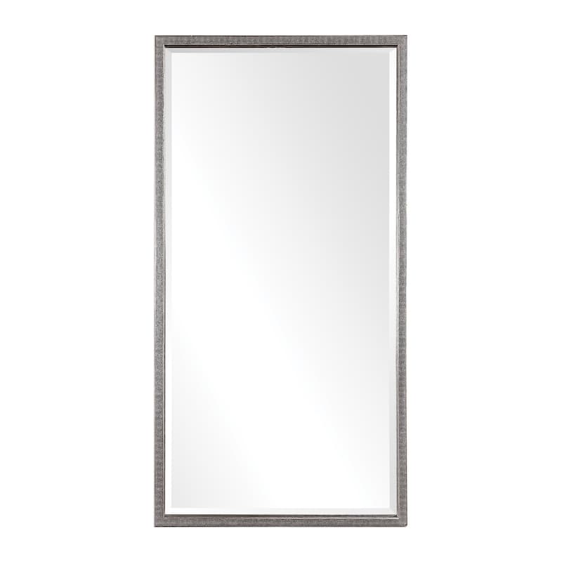 62” Metallic Silver Gabelle Wall Mirror