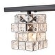 preview thumbnail 13 of 32, Mosaic Crystal Cube Shade Linear Bathroom Vanity Light