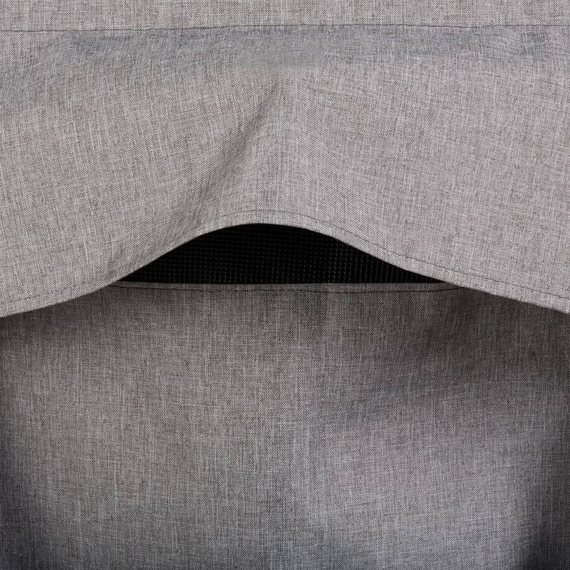 Modern Leisure Garrison Waterproof 5-6 Burner Grill Cover, 73" W x 25" D x 44.5" H, Heather Gray, Model