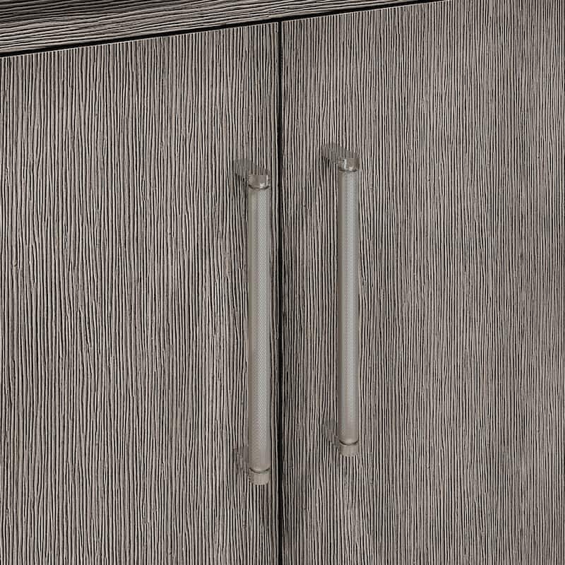 Hugo Carrara Marble Countertop Vanity with Mirror and Gooseneck Faucet
