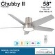 preview thumbnail 5 of 13, Minka Aire Chubby II 5 Blade 58 Inch LED Ceiling Fan For Outdoor Use