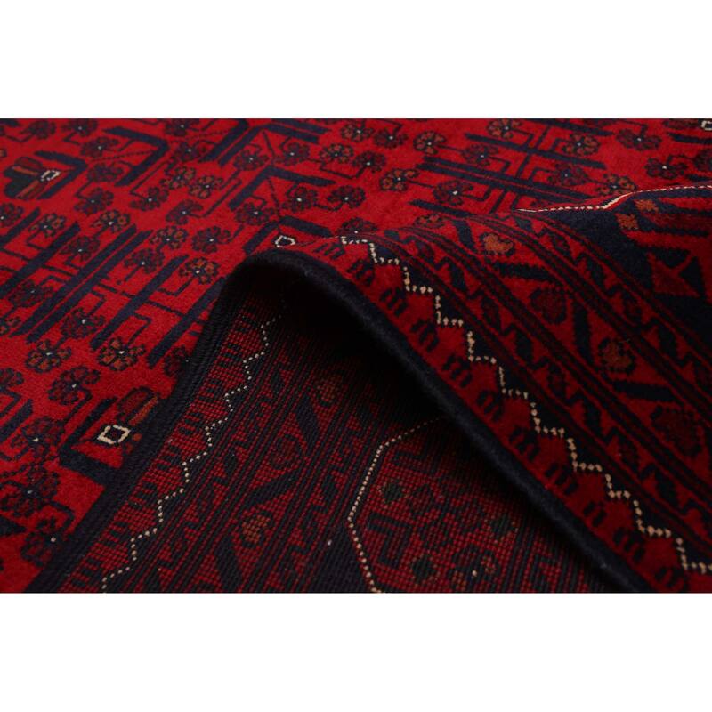 ECARPETGALLERY Hand-knotted Finest Khal Mohammadi Red Wool Rug - 6'7 x 10'0