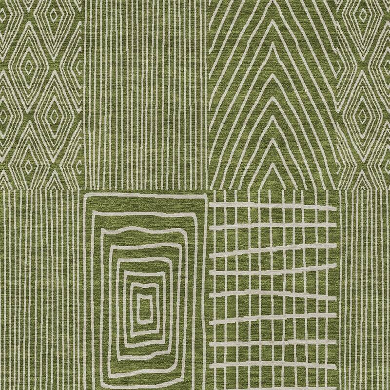 HomeRoots Geometric Transitional Rectangle Outdoor Rug