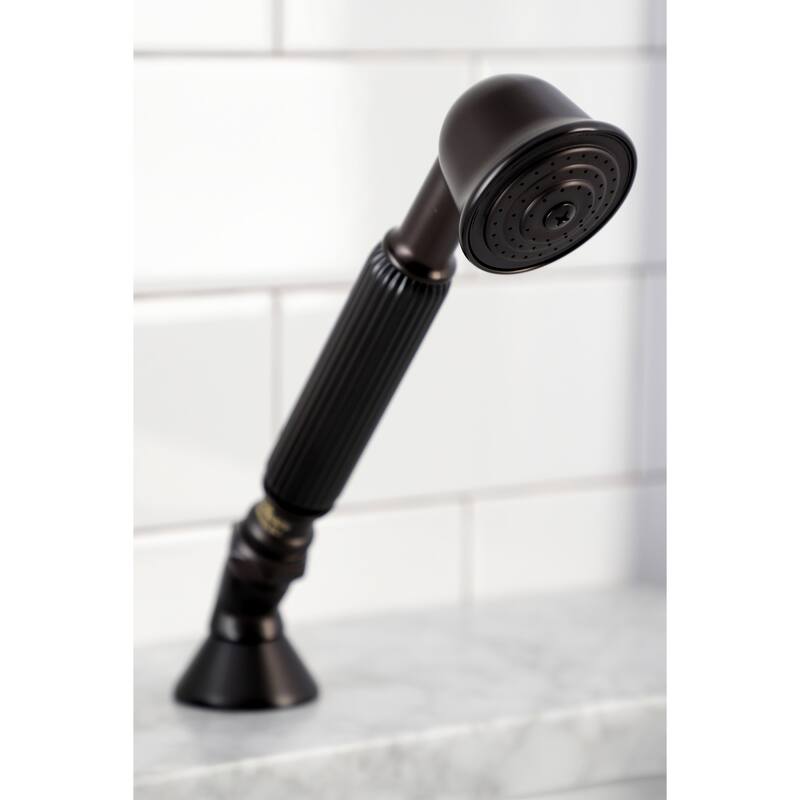 Kingston Brass Deck Mount Hand Shower with Diverter for Roman Tub Faucet