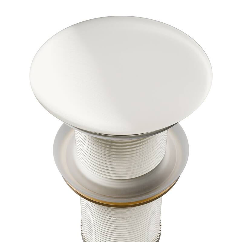 Novatto UPD-BN Umbrella Drain Less Overflow in Brushed Nickel
