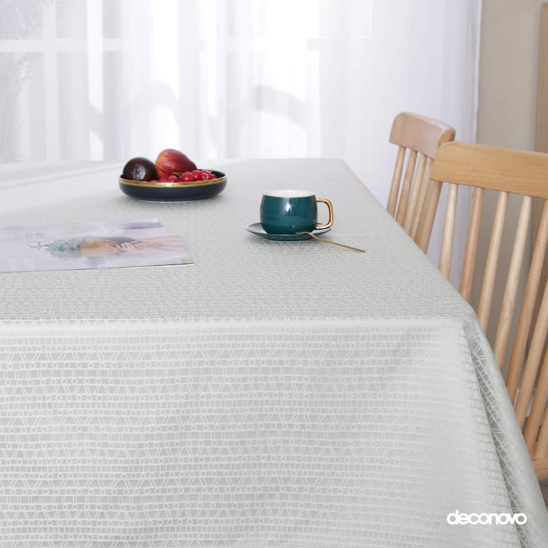 Table Cloths Jacquard Design Pattern Water Resistant Tablecloths