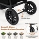 preview thumbnail 6 of 18, Costway Foldable Wagon Stroller for 2 Kids, Double Seater Toddler - See Details