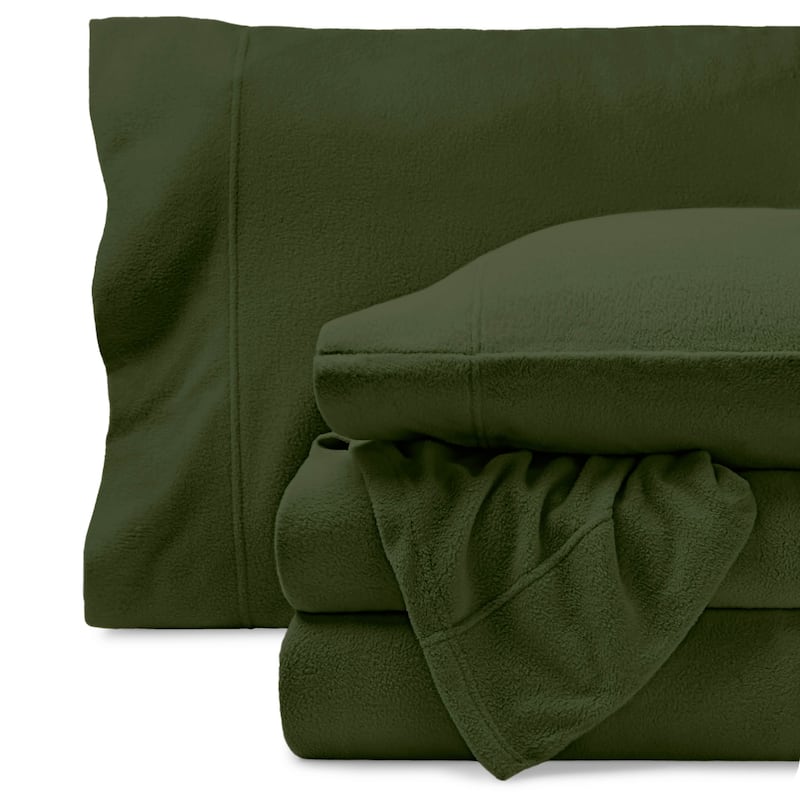 Bare Home Polar Fleece Deep Pocket Sheet Set - Full - Cypress