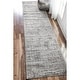 preview thumbnail 21 of 35, Nuloom Sherill Abstract Transitional Area Rug 2' 6" x 14' - Grey