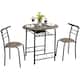 Yaheetech Modern Round Dining Table Set, 3 Piece Dining Room Sets
