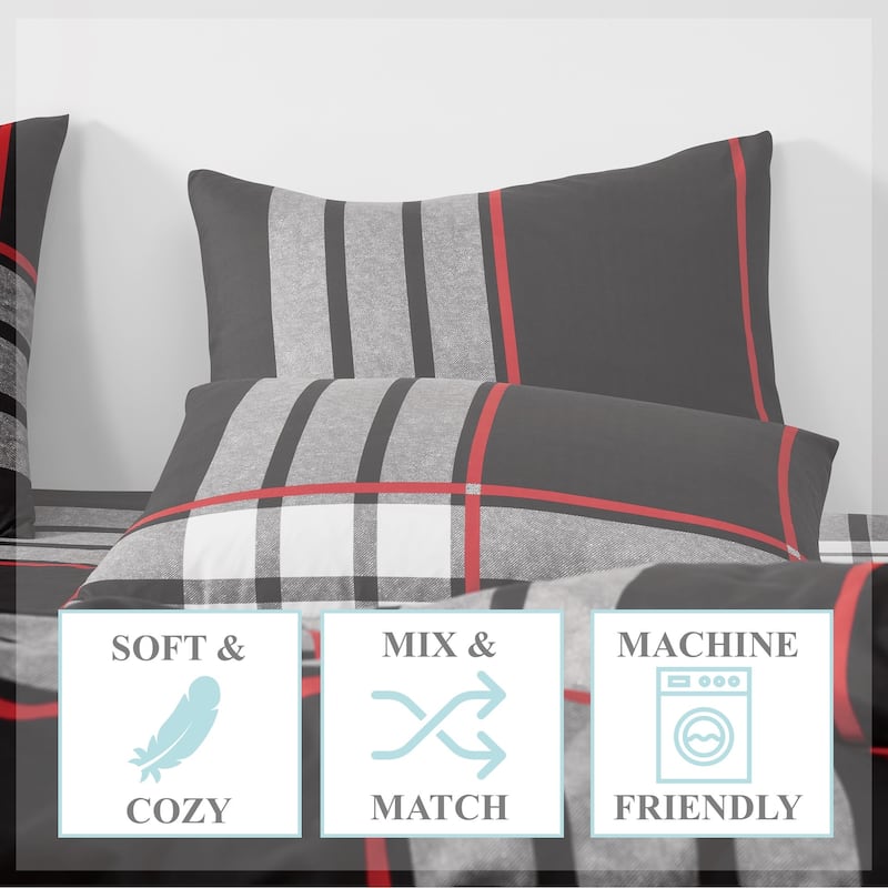 Truly Soft Danbury Plaid Quilt Set