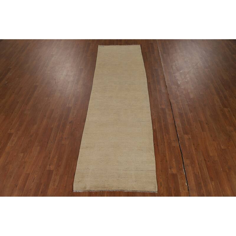 Gabbeh Contemporary / Modern Runner Rug Handmade Wool Carpet - 2'11"x 10'1"