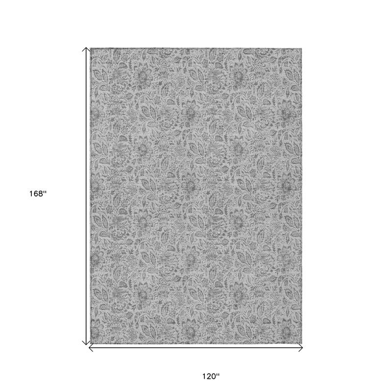 HomeRoots Floral Transitional Rectangle Outdoor Rug