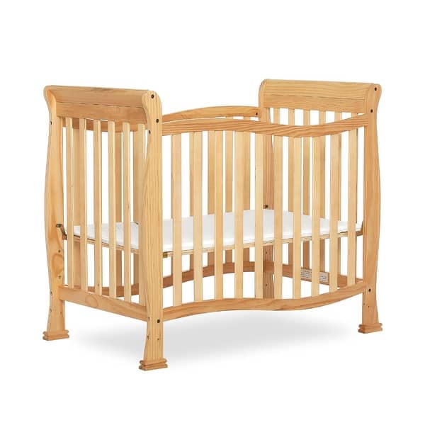 slide 2 of 7, Dream On Me Violet 4-In-1 Convertible Mini Crib Natural