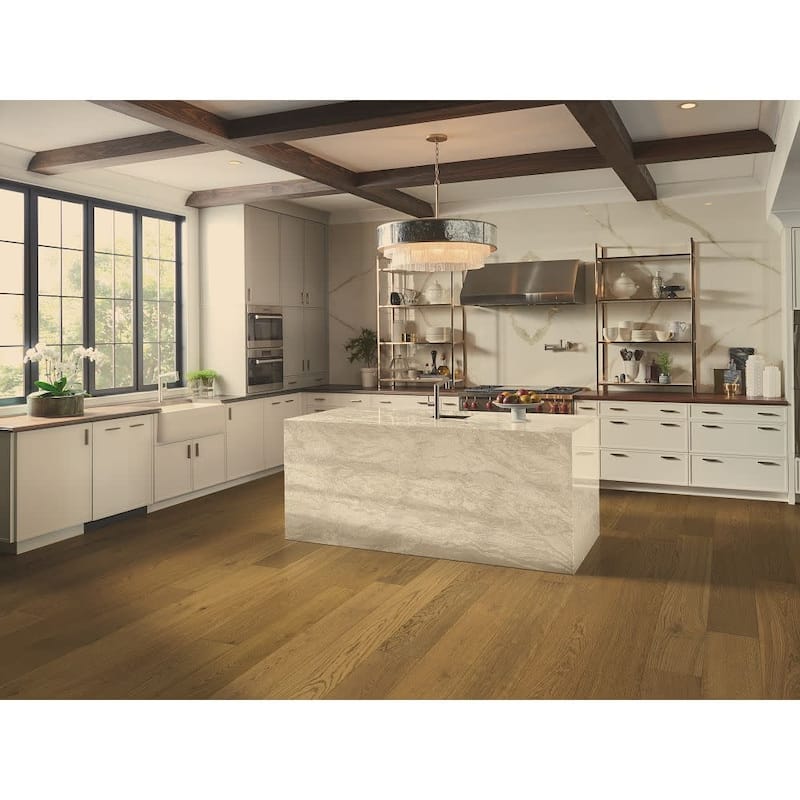 Shaw SW753 Utmost 8" Wide Wire Brushed Engineered White Oak Hardwood