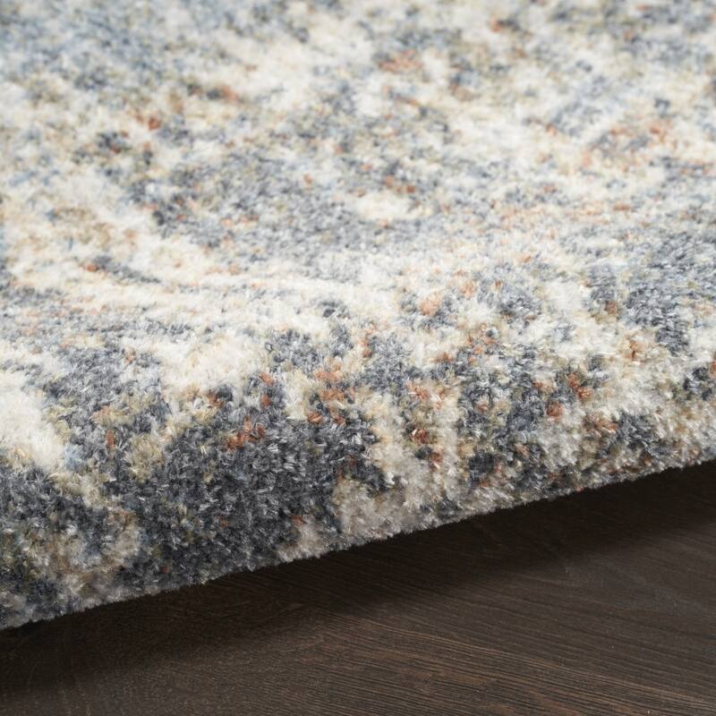 Pino Power Loomed Abstract Modern Low Pile Area Rug By HomeRoots - 120' X '26' X '0.25