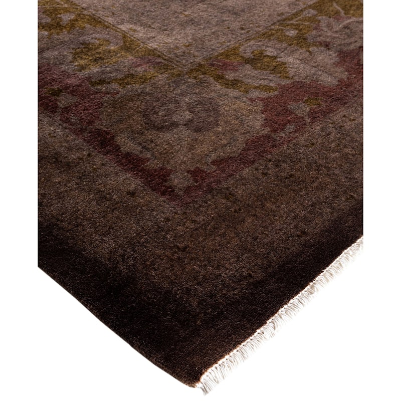 Overdyed One-of-a-Kind Hand-Knotted Area Rug - Brown - 11' 10" x 17' 7"