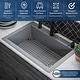 preview thumbnail 52 of 86, Karran Drop-In Quartz 33 in. 1-Hole Single Bowl Kitchen Sink Kit