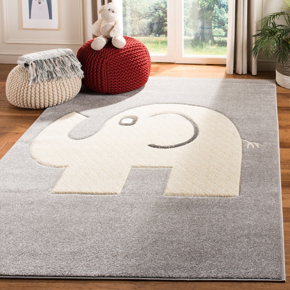SAFAVIEH Carousel Kids Kennedy Elephant Rug