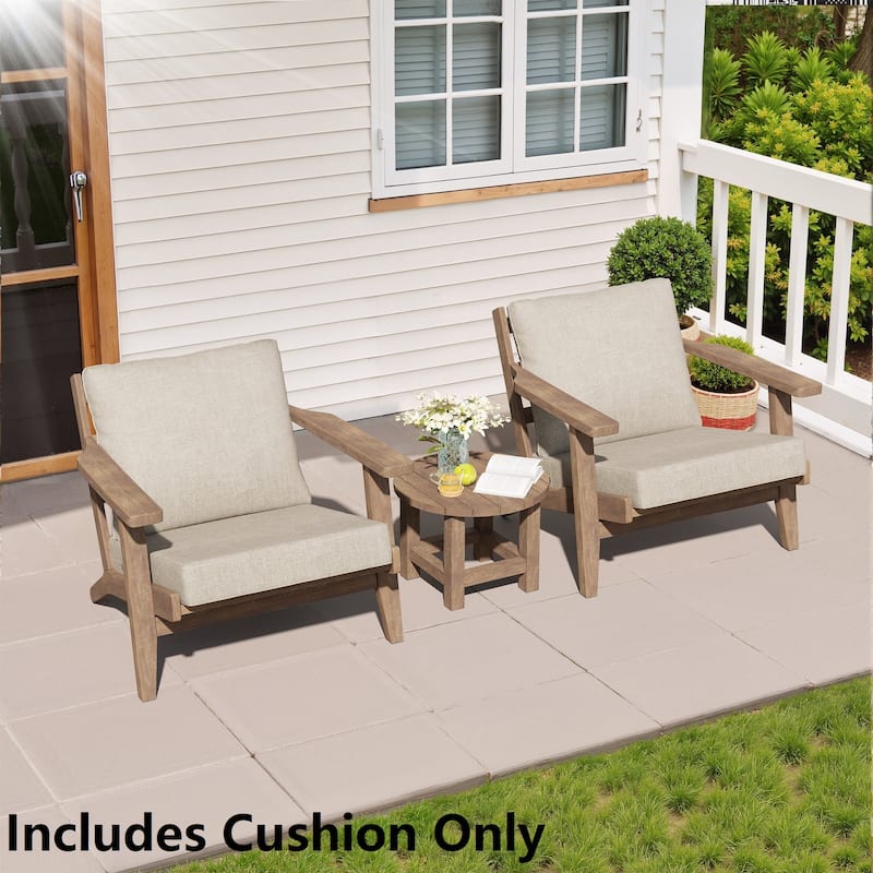 Crestlive Products Outdoor Deep Seat Cushion Chair Set - 2PC - PUTTY