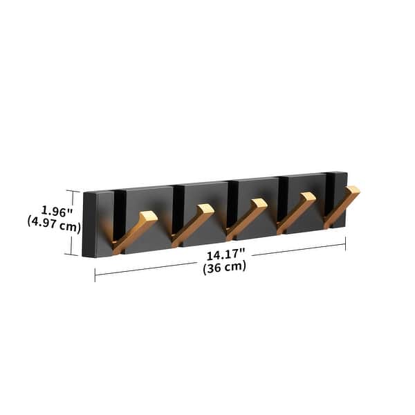 Floating Jacket Rack 5 - Hook Retractable Wall Mounted Floating Coat Rack - On Sale - Bed ...