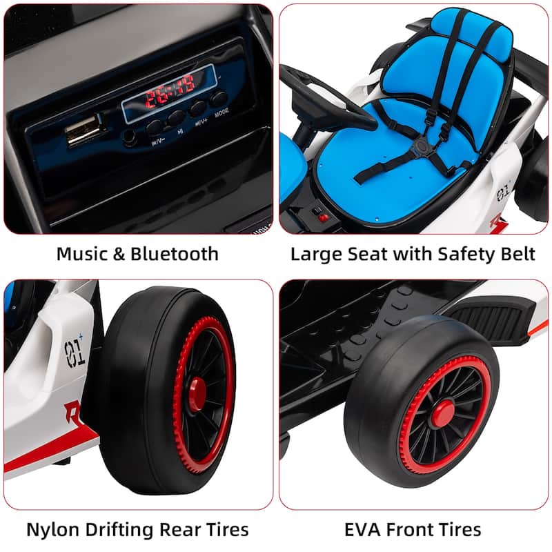 Go Kart for Kids, 24V Drift Kart with 2X200W Strong Motor