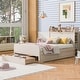 preview thumbnail 3 of 19, Full Size Wooden Storage Platform Bedframe with Headboard & Drawers