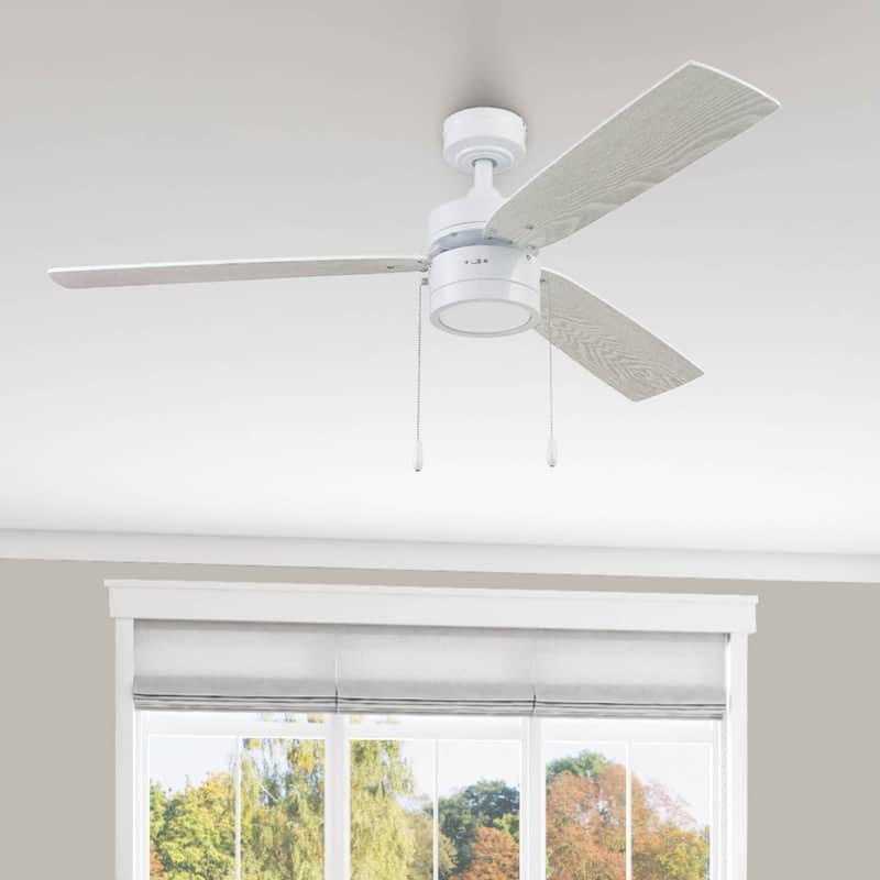 52" Prominence Home Madrona Indoor Ceiling Fan, Painted Gun Metal - 52