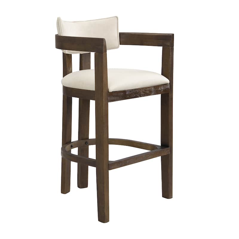 Maribel Upholstered Counter Stools Bar Stools (Set of 2) by Christopher Knight Home
