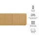 preview thumbnail 13 of 18, Render 4-Door Fluted Sideboard Cabinet TV Stand
