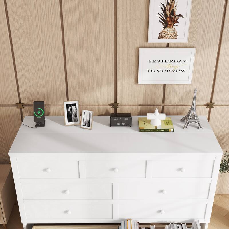 Roomfitters Queen Murphy Bed Cabinet with Storage Compartment, Charging Station with USB, Solid Pine Wall Bed