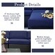 preview thumbnail 8 of 15, Outdoor Rattan Wicker 8-piece Patio Furniture Sectional Sofa Set - 8-Pieces Sets