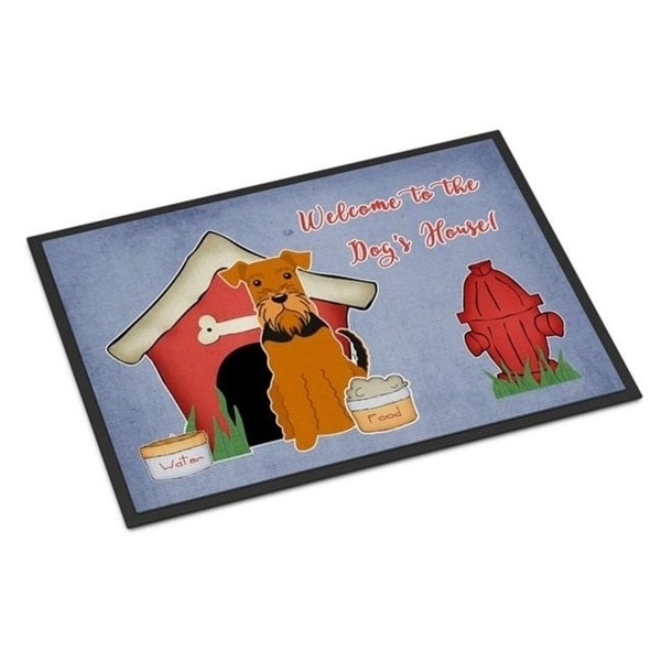 Carolines Treasures BB2795JMAT Dog House Collection Airedale Indoor or Outdoor Mat 24 x 0.25 x 36 in.